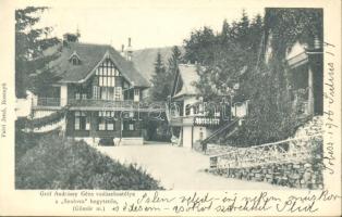 Szulova peak, Géza Andrássy's hunting castle