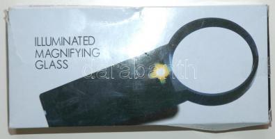 Lámpás nagyító / 
Magnifying glass with lamp, 18cm