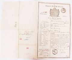 1800 Poroszország útlevél / 1800 Preussian states passport