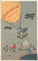 Continental advertisement, hot air balloon