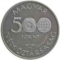 1986. 500Ft Ag "Labdarúgó VB / Mexikó / Focisták" PRÓBAVERET + 500Ft Ag "Labdarúgó VB...