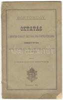 Börtönügy: oktatás a magyar királyi országos fegyintézetekben ismertetés. Az 1885 évi budapesti Országos Általános Kiállítás alkalmából kiadta a királyi igazságügyministerium. Bp., 1885. 36p.