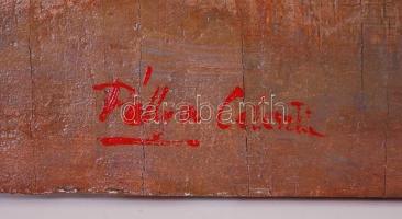 Pállya Celesztin jelzéssel: Vadász csendélet. Olaj, farost, 37×46 cm, hátlapján aukciós információk