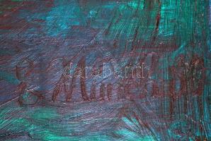 E. Münch 89 jelzéssel: Arcok. Olaj, vászon, 50×50 cm