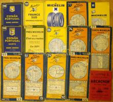 14db klf régi Michelin térkép / 14 vintage Michelin maps