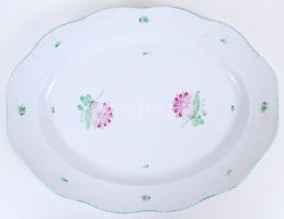 2db virágokkal díszített jelzett Tertia porcelán tál: pecsenyés és süteményes / 2 pcs of Tertia chinaware plate