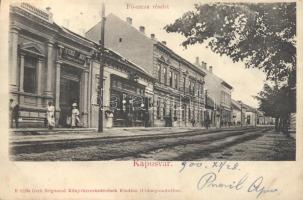 Kaposvár Fő utca Pétersz József kereskedésével