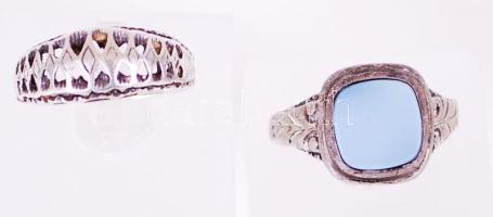 Ezüst tétel: 2 db ezüst (Ag.) gyűrű nettó: 8 gr/ Silver rings