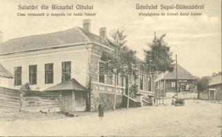 Bikszád town hall, the shop of Antal Német