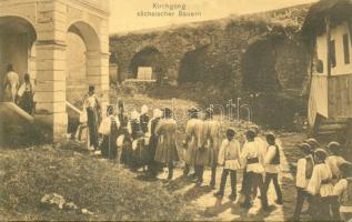 Nagyszeben churchgoers, Saxon folklore