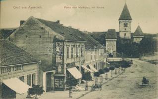 Szentágota, Agnetheln market place, the shop of Johann Rehner