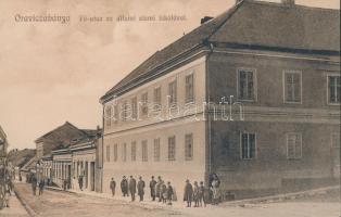 Oravicabánya main street, school