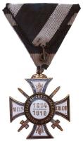Poroszország 1914-1918. "Frontharcos Háborús Kereszt kardokkal" zománcozott kitüntetés min...