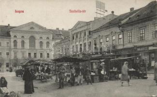 Lugos Izabella square, market