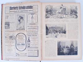 1909 Vasárnapi Újság. Szerk. Hoitsy Pál. 56. évf. I. félév. Kopottas félvászon kötésben. (2 lap kijá...