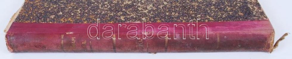 1909 Vasárnapi Újság. Szerk. Hoitsy Pál. 56. évf. I. félév. Kopottas félvászon kötésben. (2 lap kijá...