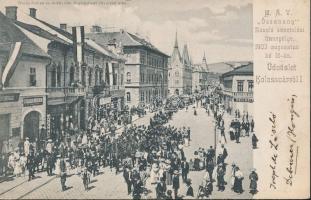 1903 Kolozsvár MÁV 'Összhang' zászló szentelése / flag inauguration