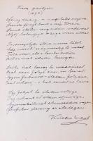 1896-1905 Kriston Endre legendás egri püspök saját kézzel vezetett jegyzetfüzete, benne gondolataiva...