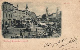 1899 Besztercebánya market place