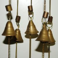 Szélcsengő, réz, jó állapotban, m:49 cm