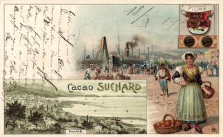 Fiume, Cacao Suchard advertisement litho