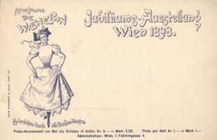 Wienerin, fashion journal advertisement, Anniversary Expo, 1898 (EK)