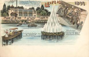 1897 Leipzig Sachsen-Thüringen Expo litho