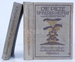 E. Gramberg: Pilze der Heimat I-II. Leipzig 1913. Vászonkötésben, 116 színes táblával