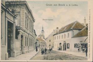 Lajtabruck, Bruck an der Leitha, Church street, shops