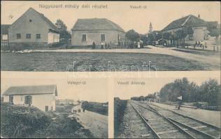 Nagyszentmihály with railway station (Rb)