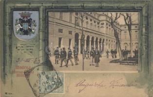 Modena military school, coat of arms litho (EK)