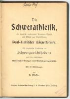 K. Pfeiffer: Die Schwerathletik. Leipzig, É.N. Vászon kötésben, sok képpel