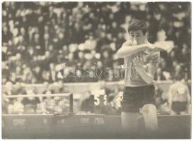 cca 1970 3db, különböző versenyeken készült fotó Klampár Tibor (1953) Európa- és világbajnok asztali...