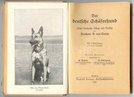 Bahrdt-Ectelmann: Der deutsche Schafferhund. Dreseden 1924. Félvászon kötésben. Több képpel