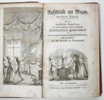 Eckartshausen Karl V: Aufschlüsse tur Magie. Harmadik kötet. München 1791. 2 db táblával (négy helyett). Amatőr vászon kötésben.
