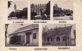 Újhartyán Hangya, Községháza, parókia (EK)