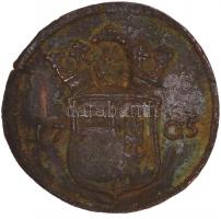 1705. X Poltura "II. Rákóczi Ferenc" Madonnás dupla! ellenjeggyel (31mm/7.55g) T:2-
Hungar...
