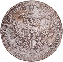 Osztrák Németalföld 1766. Korona Tallér Ag "Mária Terézia" (29.14g) T:2-
Austrian Netherla...