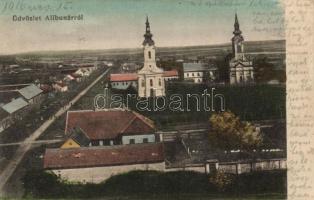 Alibunár with Romanian church