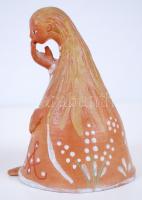 Kovács Margit (1902-1977): Király szívecskével és Éva. Festett kerámia, jelzett, hibátlanok, m:17, 1...