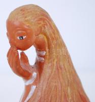 Kovács Margit (1902-1977): Király szívecskével és Éva. Festett kerámia, jelzett, hibátlanok, m:17, 1...