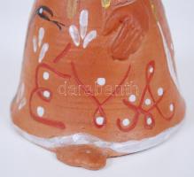 Kovács Margit (1902-1977): Király szívecskével és Éva. Festett kerámia, jelzett, hibátlanok, m:17, 1...