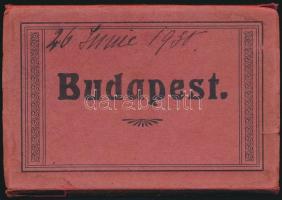 Budapest - régi képeslap leporello 12 lappal