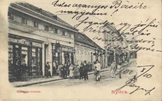 Nyitra Kalmár street, the shop of Jónás Neumann and Victor Salvender