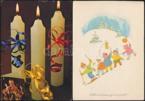 99 db modern, karácsonyi és újévi üdvözlőlap