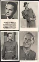 9 db régi színészlap, Szilassy Lászlóról