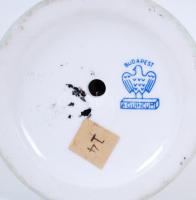 Kézzel festett jelzett Aquincumi porcelán női akt / 
Hand painted porcelain female nude, 23cm