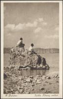 10 db régi, balatoni városképes lap