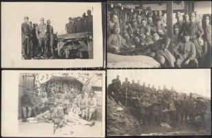 21 db régi, katonai tematikájú fotólap