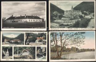 13 db régi, magyarországi városképes lap